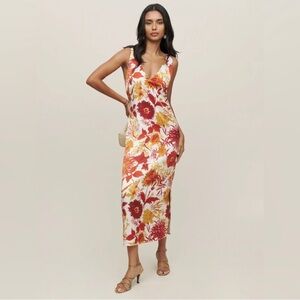 Reformation Lian Silk Dress